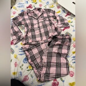 VS plaid pajama set